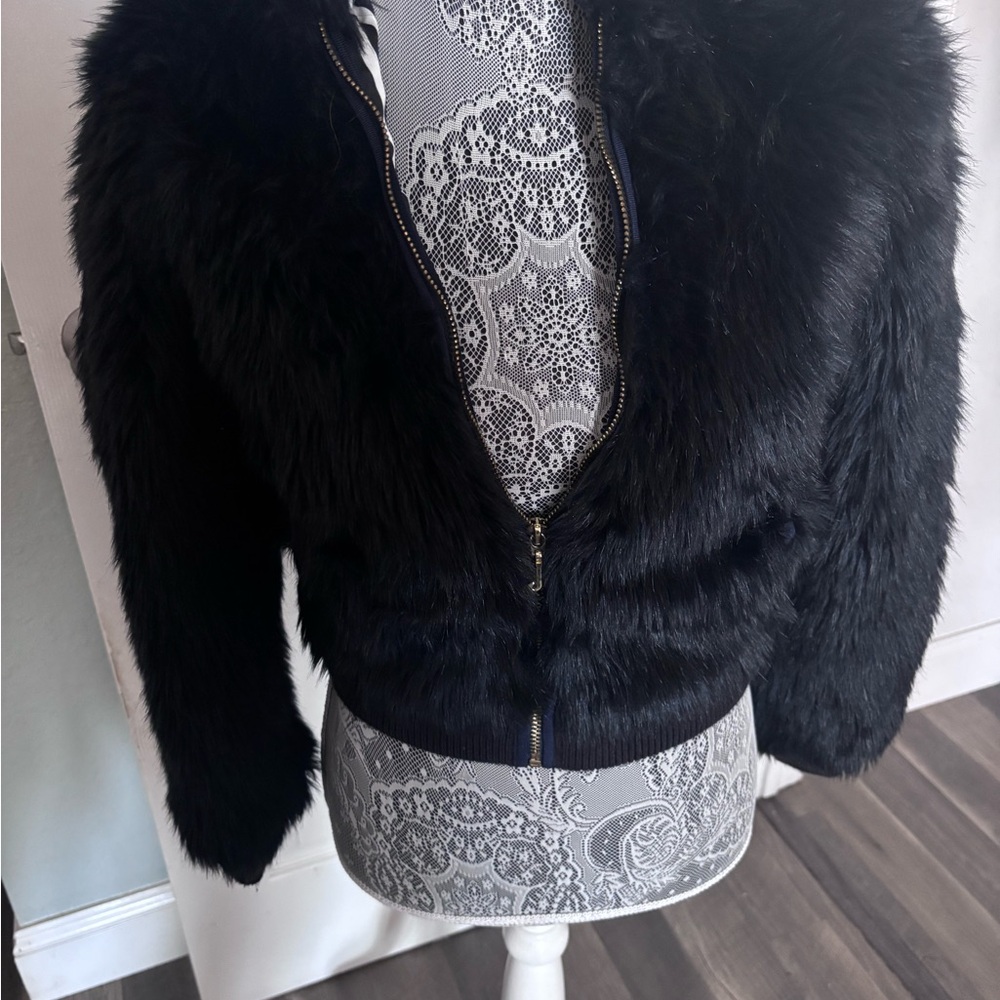 JUICY COUTURE GIRLS FAUX FUR JACKET SZ 12